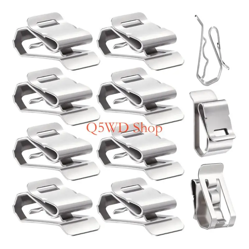 Q5WD 50Pcs Stainless Steel Solar Cable Clamps Solar Cable Fastener Organizers Solar Panel Wire Clamp Easy to Install