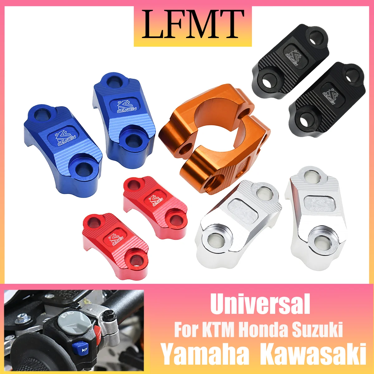 

Motorcycle Universal Handlebar Brake Clutch Cylinder Bar Clamp Cover CNC 7/8" 22MM For KAWASAKI KTM YAMAHA Motocross Accessories