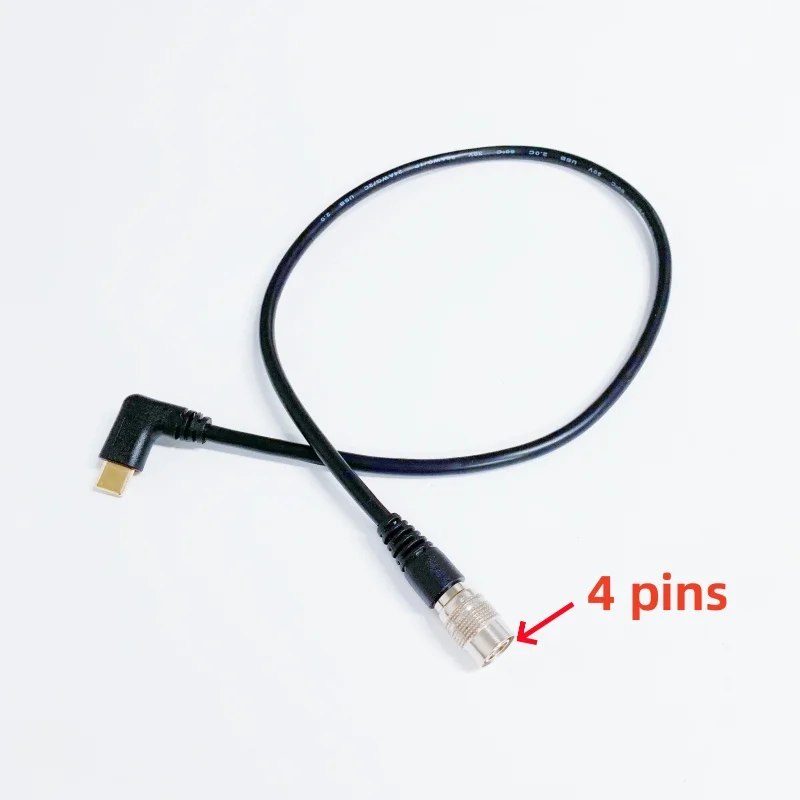 

Кабель питания для рекордера Zoom F4 F8, F8n, F8n Po | Blackmagic | ZAXCOM Hirose 4Pin к USB Type C Прямоугольный PD