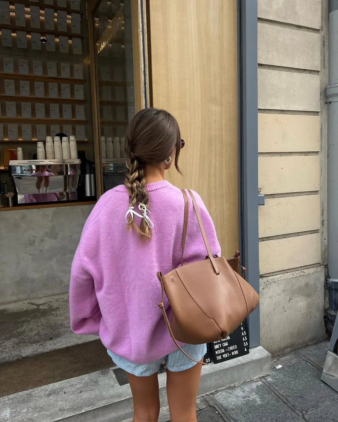 Casual Long Sleeved Loose Pink Knitted Pullover Autumn Chic O-neck Solid Women Sweater 2024 New Minimalist Style  Street Jumper