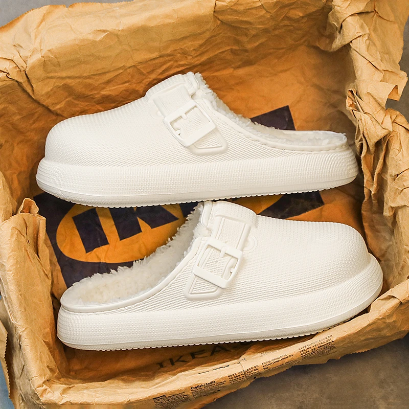 

Unisex closed EVA slippers, lightweight, anti-slip and warm slippers, work slippers, winter comfortable outdoor slippers