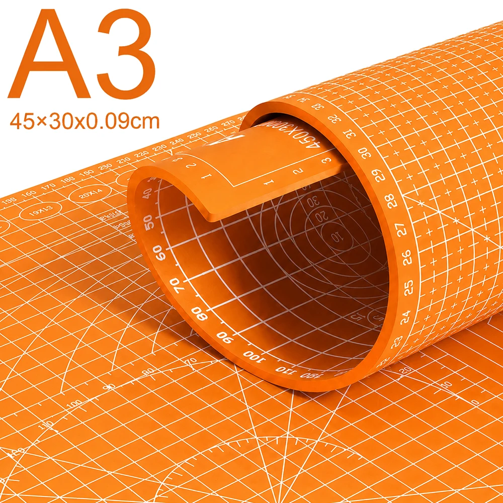 

A3/A4/A5 Double Side Craft Cutting Mat Cutting Board Sewing Pad Artist Carving Tools Handmade Crafts DIY Props 5 Colors 45×30cm