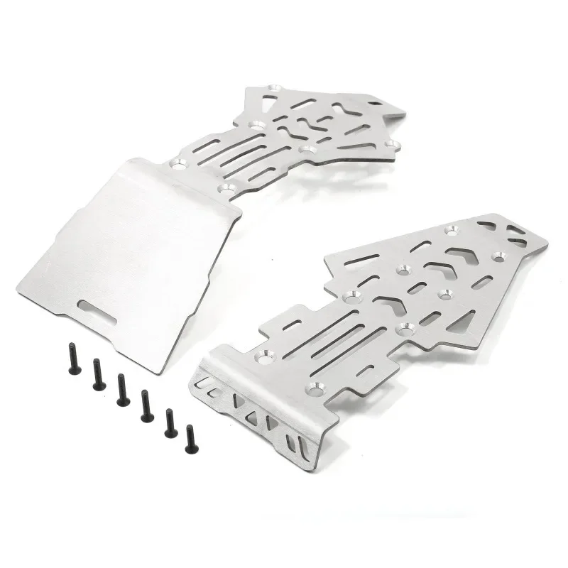 YIKONG YK8081 DF8 Recessed design Stainless Steel Chassis Armor Guard Protection Protector RC Car Upgrade Parts Accessories