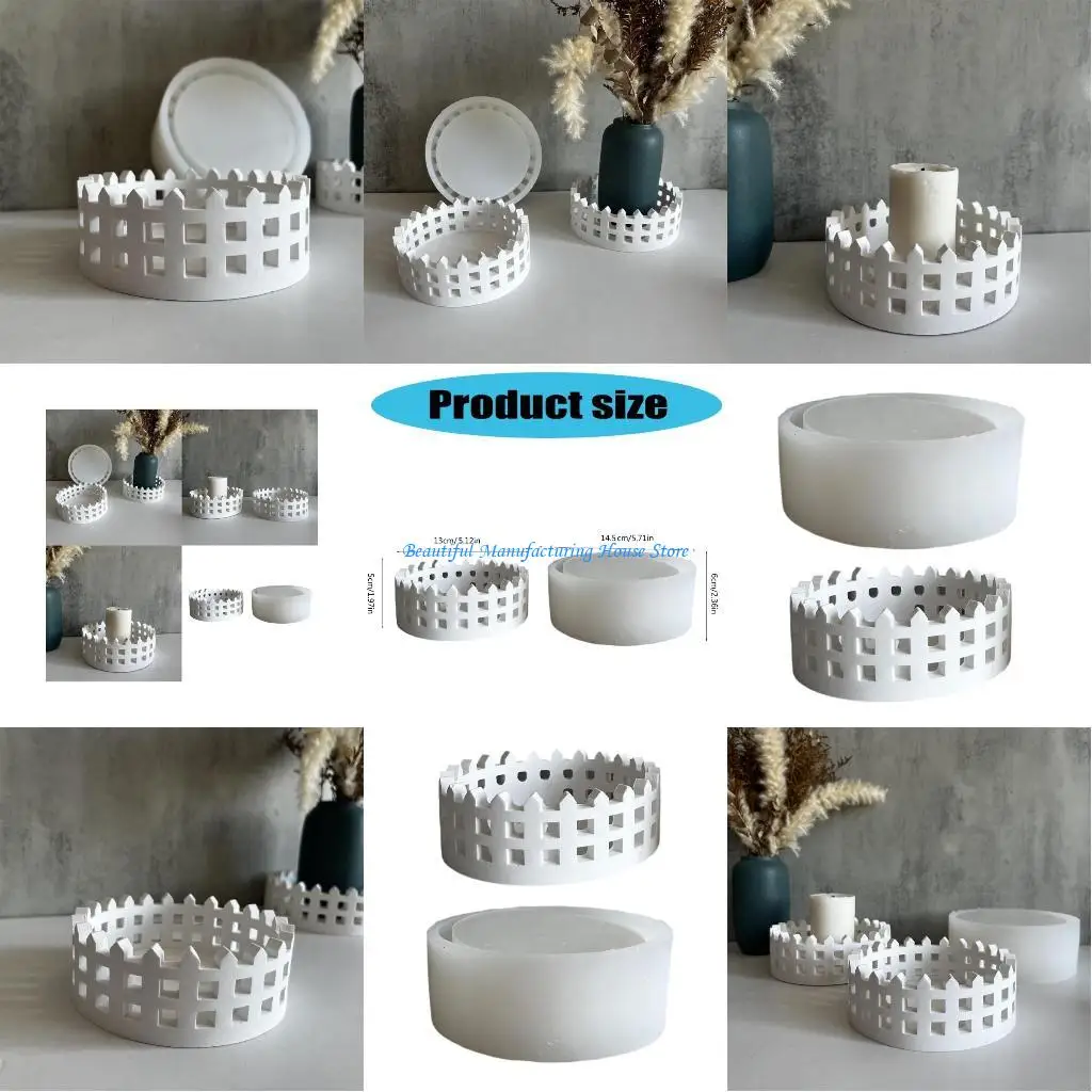 E56A قواعد زارع السياج الأنيقة قالب ارتفاع درجة الحرارة مقاومة سيليكون زارع قاعدة القالب لعشاق البستنة