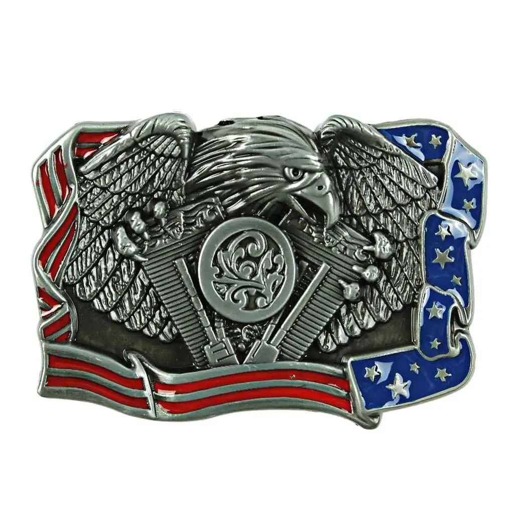 Native Western Womens Mens Belt Buckle Antique Silver Color