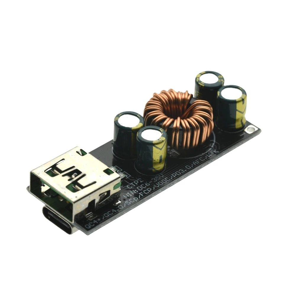 SW3518 SW3516 65W Schnelllade-Modul DC 6-35V Step-Down-Buck-Konverter Typ-C USB PD3.0 QC4+ PPS DIY Stromversorgungsplatine – Detail 1