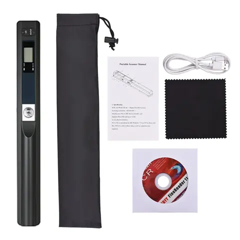 Portable Scanner Mini Handheld Document Scanner JPG & PDF Format A4 Book Scanner Fast Scanning Speed 300/600/900 Movement Speed