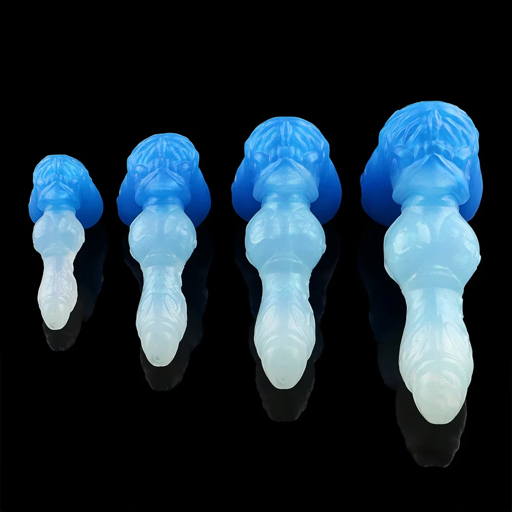 YOCY B2006 LG Color Wolf Dog Knot Dildo Sex Toy For Masturbator