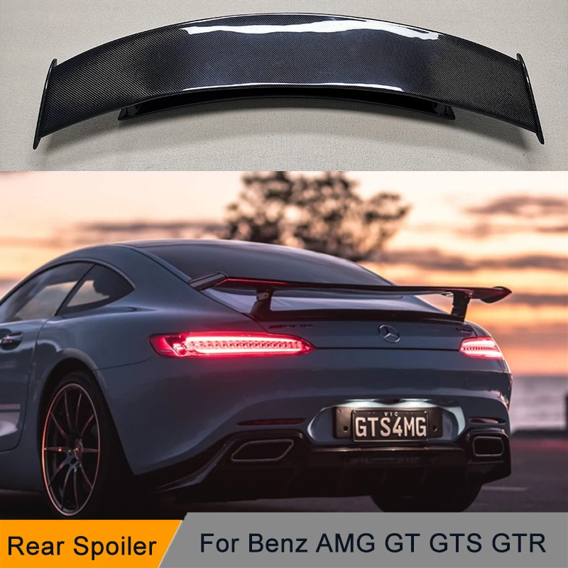 Carbon Fiber Spoilers Wing Lip Spoiler For Mercedes-Benz AMG GT GTS GTR 2015 2016 2017 2018