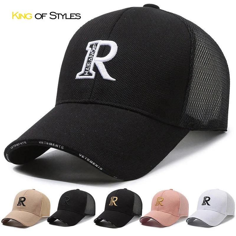

Custom Hat Women Spring Summer Breathable Letter Mesh Outdoor Travel Hiking Embroidered Men's Baseball Cap