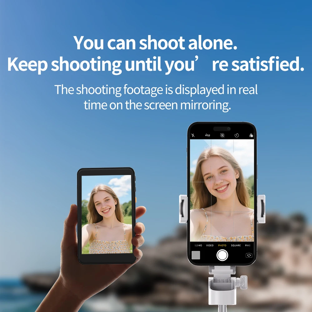 Magnetic Phone Selfie Screen Wireless Camera Version Rear Camera Selfie Portable Phone Selfie Screen for outdoor activities