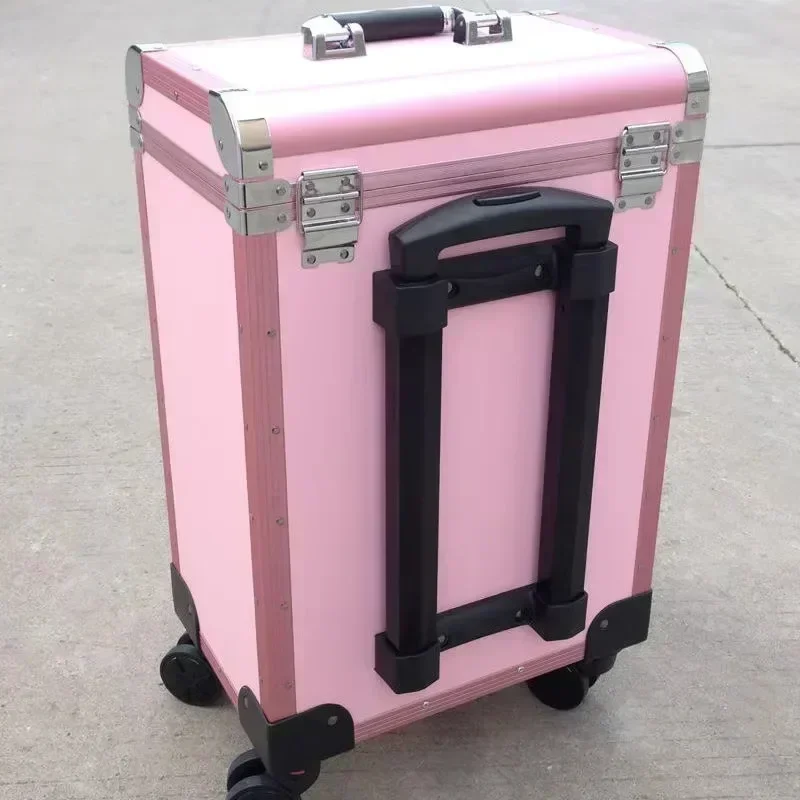 حار SalesHot مبيعات المهنية حقيبة مستحضرات تجميل سعة كبيرة المتداول عجلات حقيبة سفر مستحضرات التجميل Caseon الجمال مسمار الوشم رجل #5