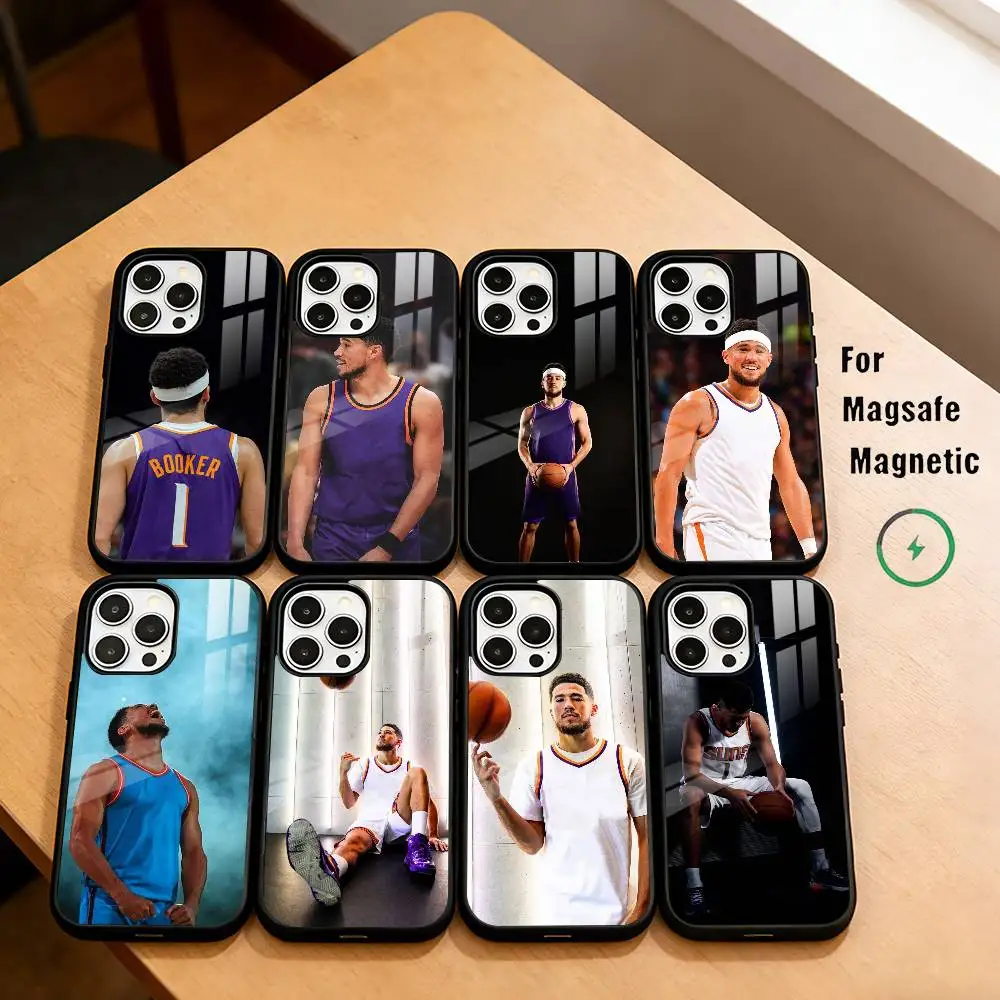 

Basketball D-Devin B-Booker Phone Case For iPhone17,16,15,14,13,12,11 Plus,Pro Magnetic with Magsafe Wireless Charging