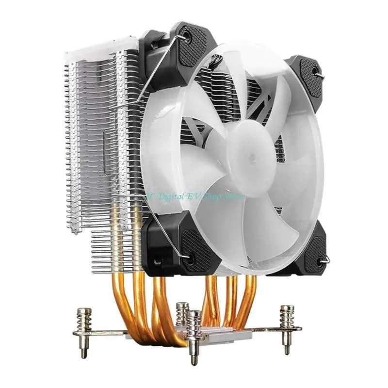 E74D CPU Cooling ARGB Silent 4 Heat Pipes Multi-platform Computer CPU Fan Heatsink