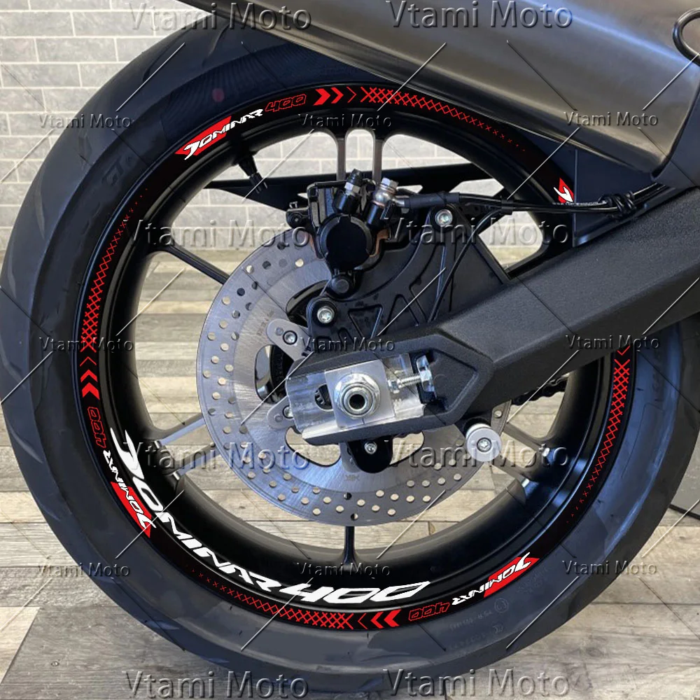 반사 오토바이 휠 스티커, 타이어 림 데칼, BAJAJ DOMINAR 400 Dominar400, 17 인치