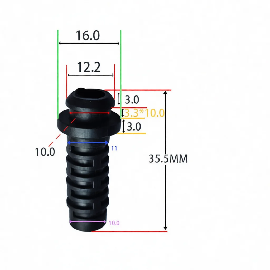 Flexible Cable Grommet Power Cord Protector Strain Relief Wire Buckle Durable Rubber Electrical Management Housing Tool