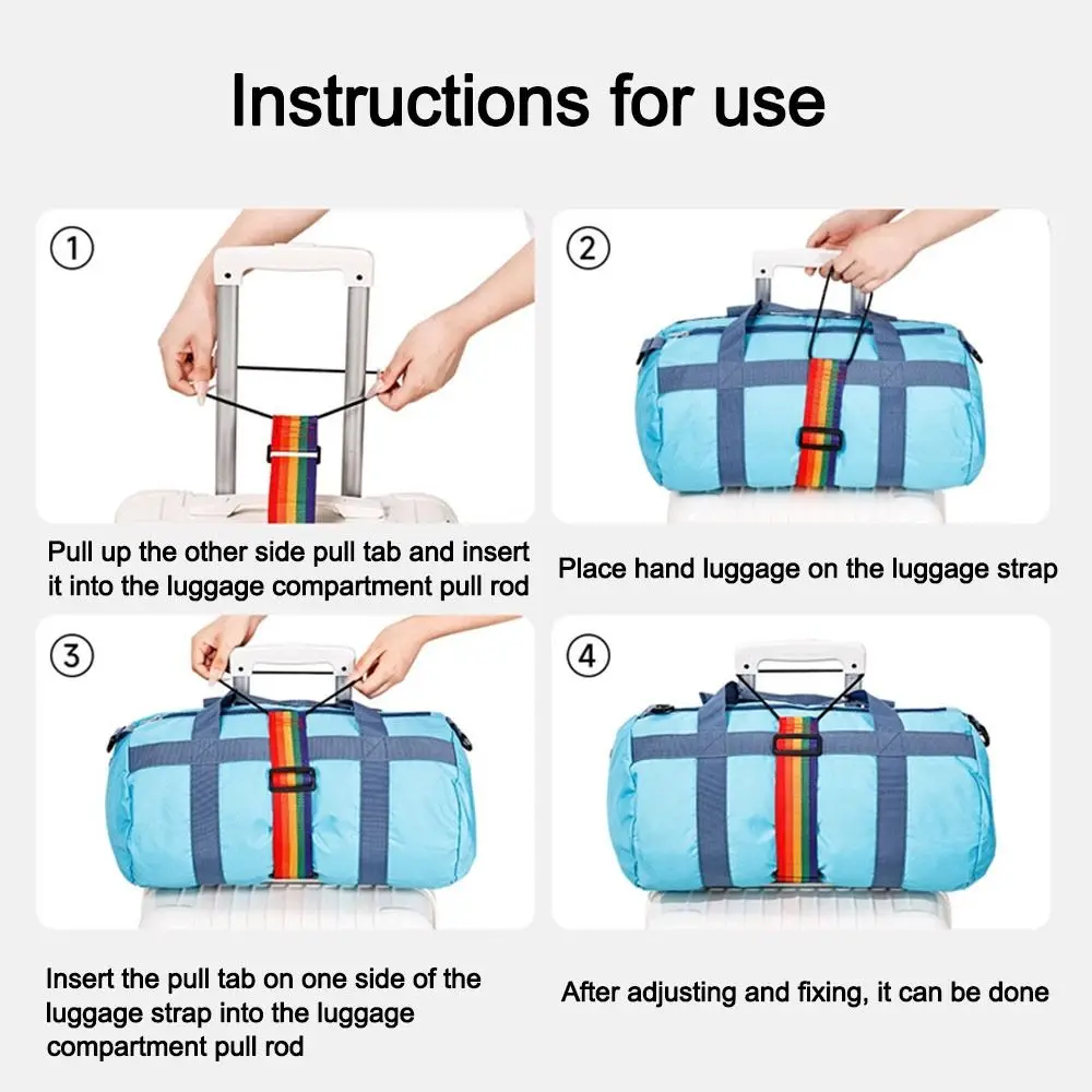 

Цветные эластичные ремни для багажа, многоразовые регулируемые соединительные ремни для чемоданов, фиксирующие ремни для дорожных сумок, аксессуары для багажа
