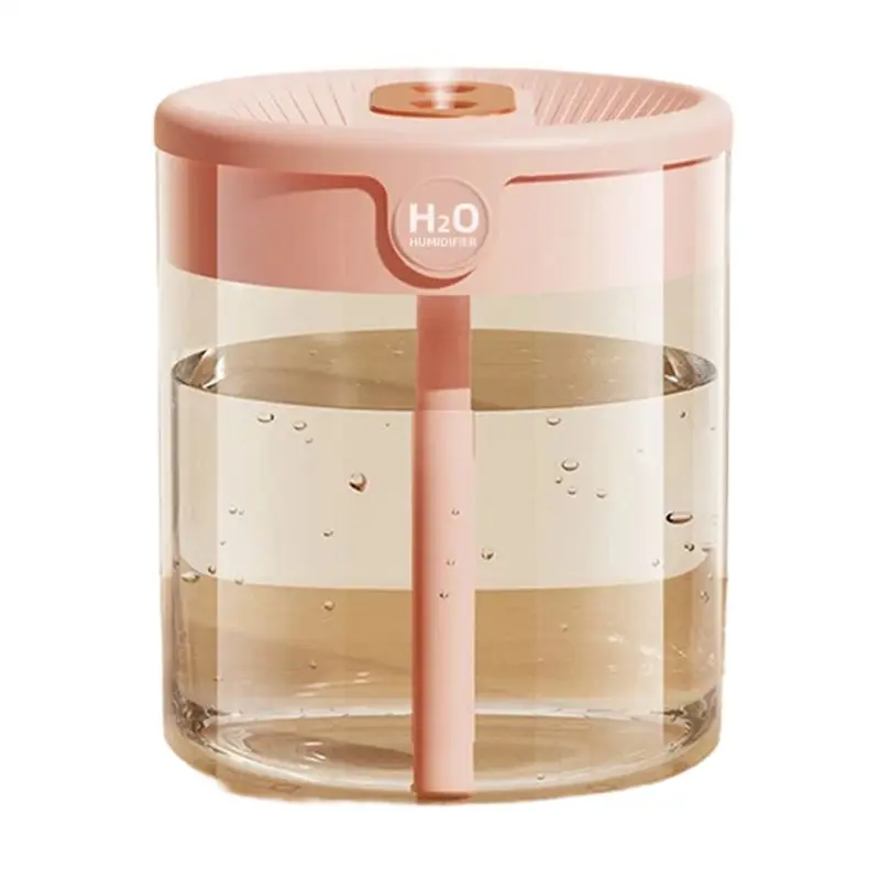 

M02K-New 2L Double Spray Humidifier Atomizer USB Large Capacity Home Mute Bedroom Office Night Light Humidifier Pink Easy To Use