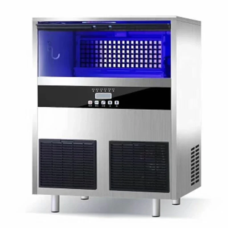 Commercial ice machine 40KG square ice hotel KTV ice cube 60KG water bar ice machine