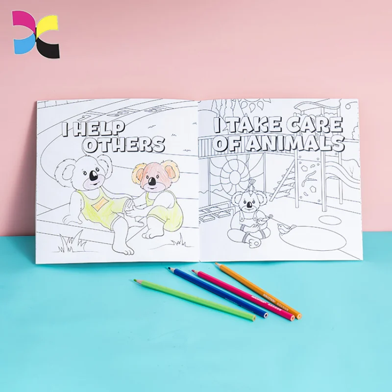 custom.Factory Customizable Children Book High Quality Coloring Softcover Book