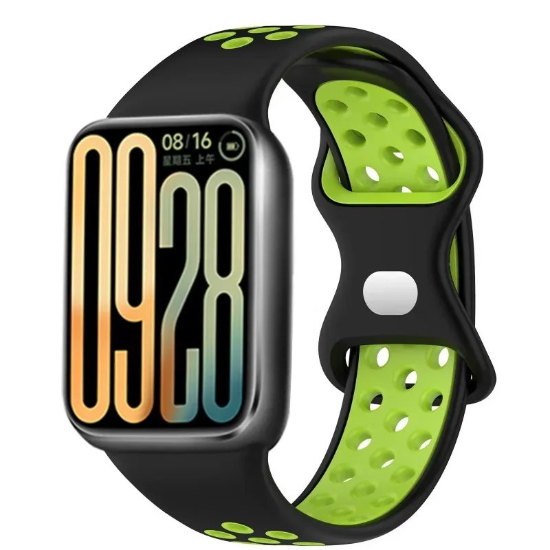 Silicone Strap For Xiaomi Mi Band 8 Pro/9 Pro Two-color Breathable Replacement Wristband for Redmi Watch 5/4 Correa Accessories