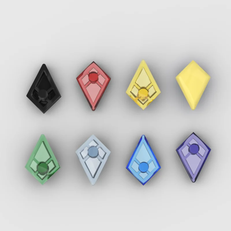 Small Particle Building Block Accessories 35649 Tile Special 1 X 2 Diamond Plain Size: 1.4 X 2 X 0.8 in Stud