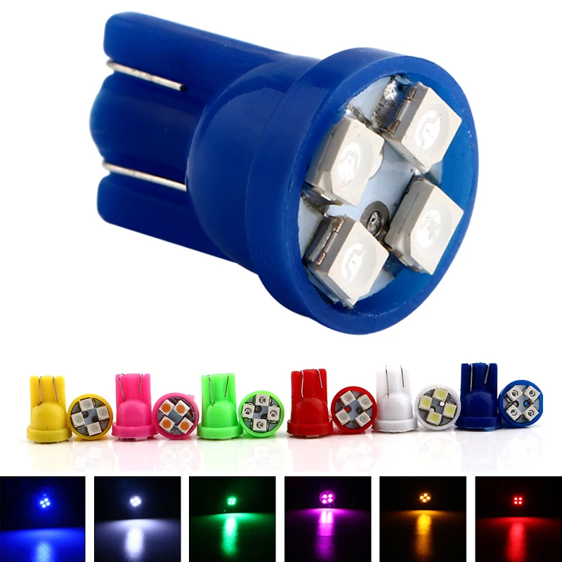 100X DC 6V 6 Volt Light Bulbs W5W T10 168 194 Led Bulbs Replacement for Pinball Machine Game Lights 2825 Bayonet LED Bulb