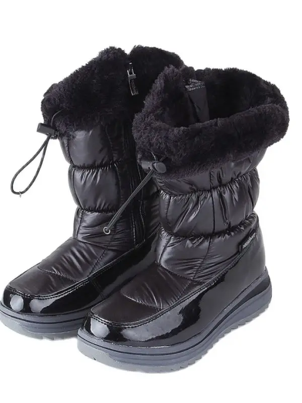 Big size 40 42 fashion woman boots  warm snow proof faux fur inside high quality  export Canada