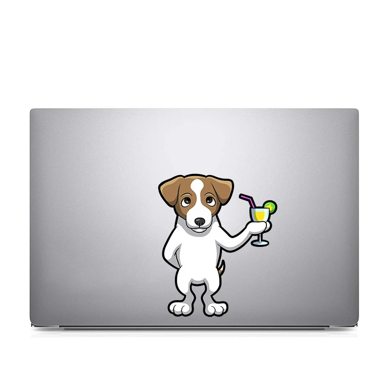 Y560# Cute Schnauzer Jack Russell Terrier Dog Cartoon Car Sticker Decal Decor for RV Auto Motocross Racing Laptop Trunk Wall