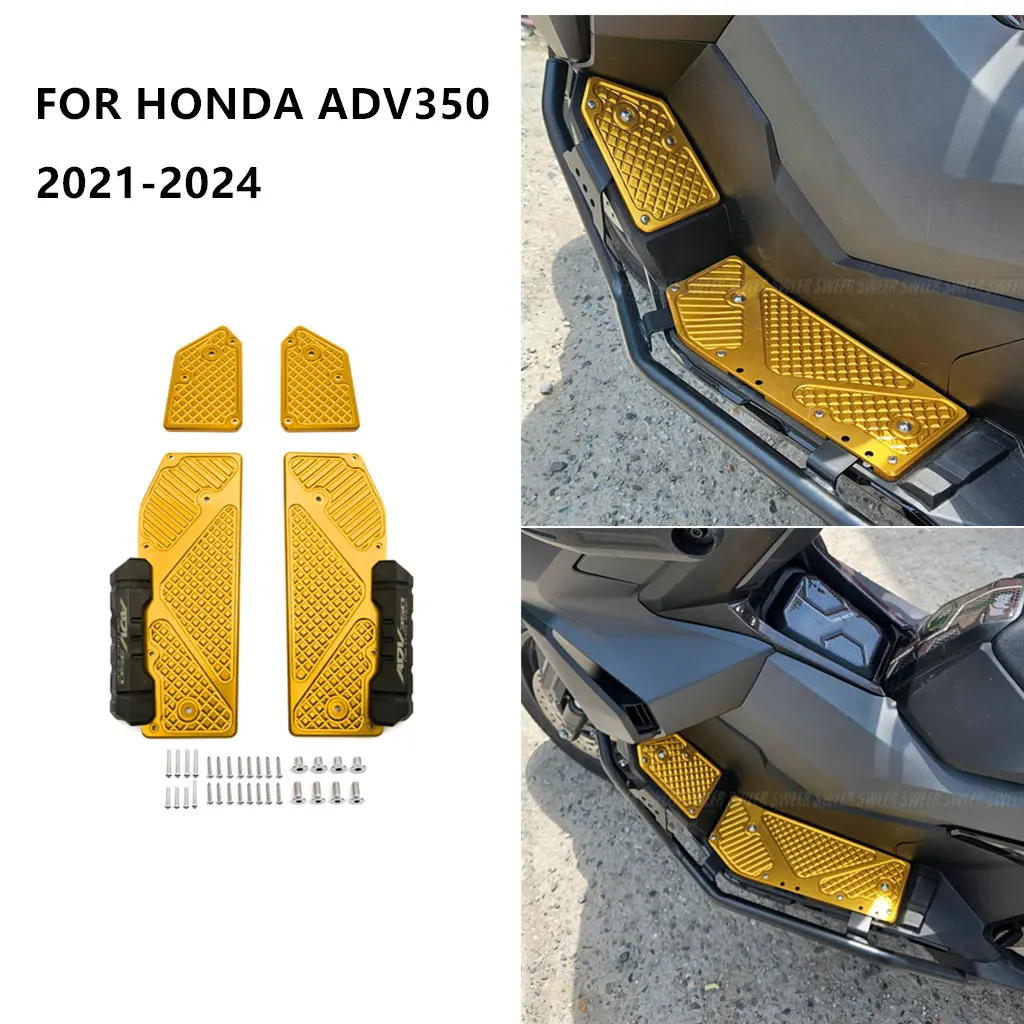 Motorcycle Footpads For Honda ADV 350 ADV 350 adv350 Aluminum Alloy Pedal Modified Skid proof Footrest 2021-2024
