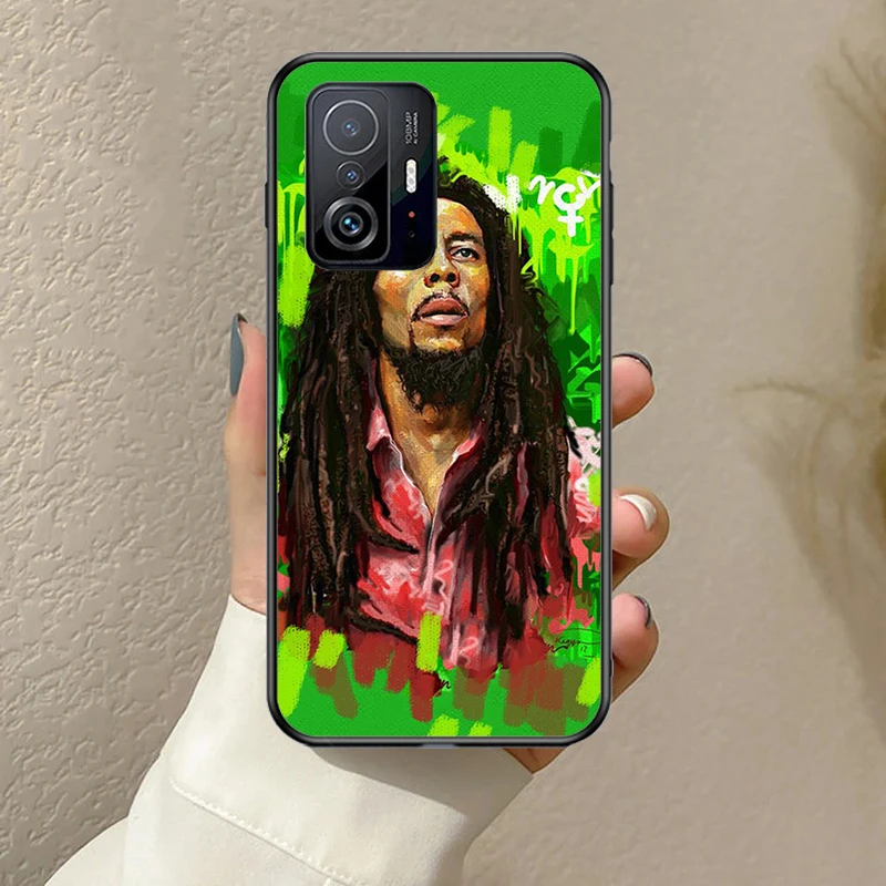 Reggae Bob Marley Funda For POCO F5 F3 M5s C40 F4 GT X3 X4 X5 Pro Case For Xiaomi 12 13 Lite 11T 12T Pro 12X