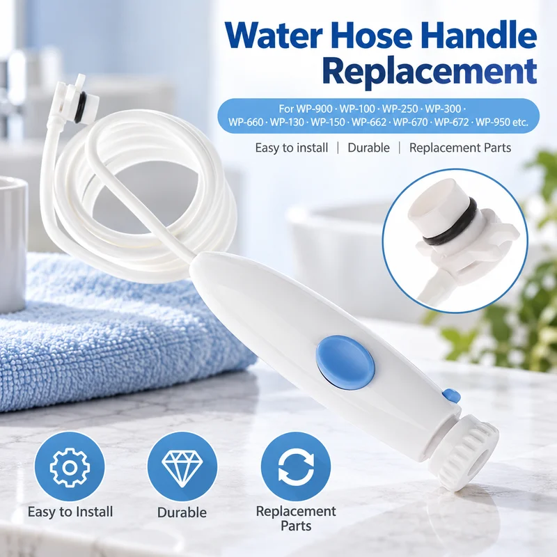 Water Flosser Replacement Handle Hose Kit For Connecting Nozzles Oral Hygiene