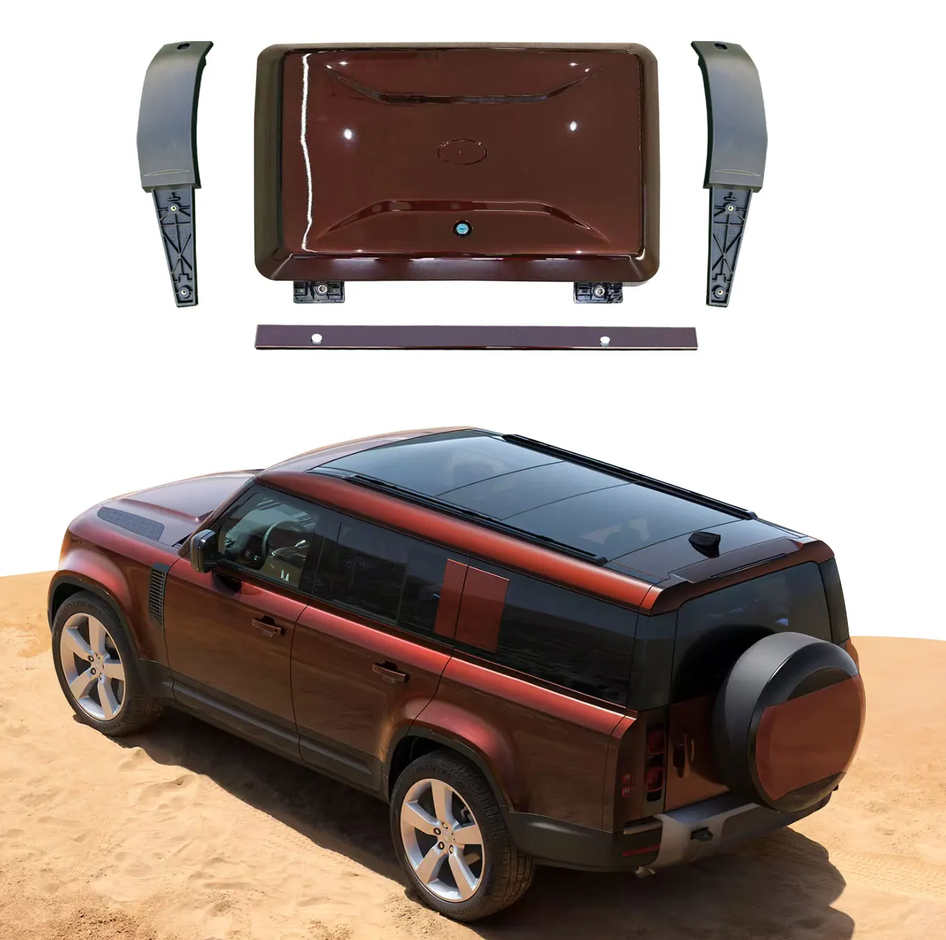 Exterior Mounted Gear Carrier Side Toolbox Storage Box with Lock fits for Land Rover Defender 110 2020-2023 2024