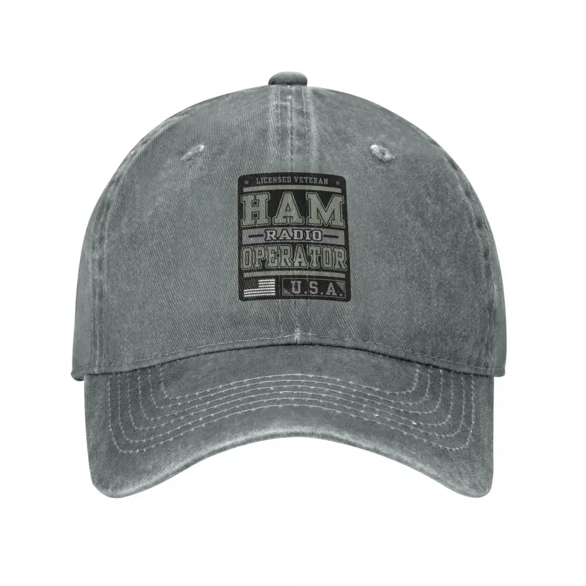 Baseball Caps Licensed Ham Radio Operator USA Merch for Men Women Casual Distressed Washed Unique Casquette