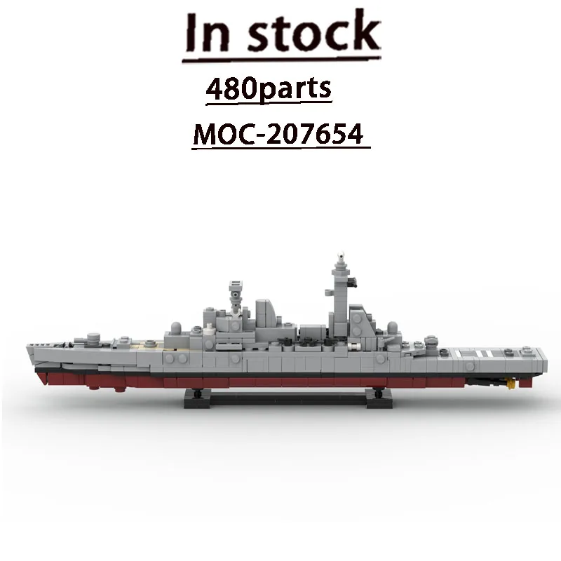 popolare-nuovo-modello-di-blocchi-da-costruzione-moc-207654-cacciatorpediniere-militare-navale-480-pezzi-regalo-giocattolo-per-adulti-per-compleanno-e-capodanno