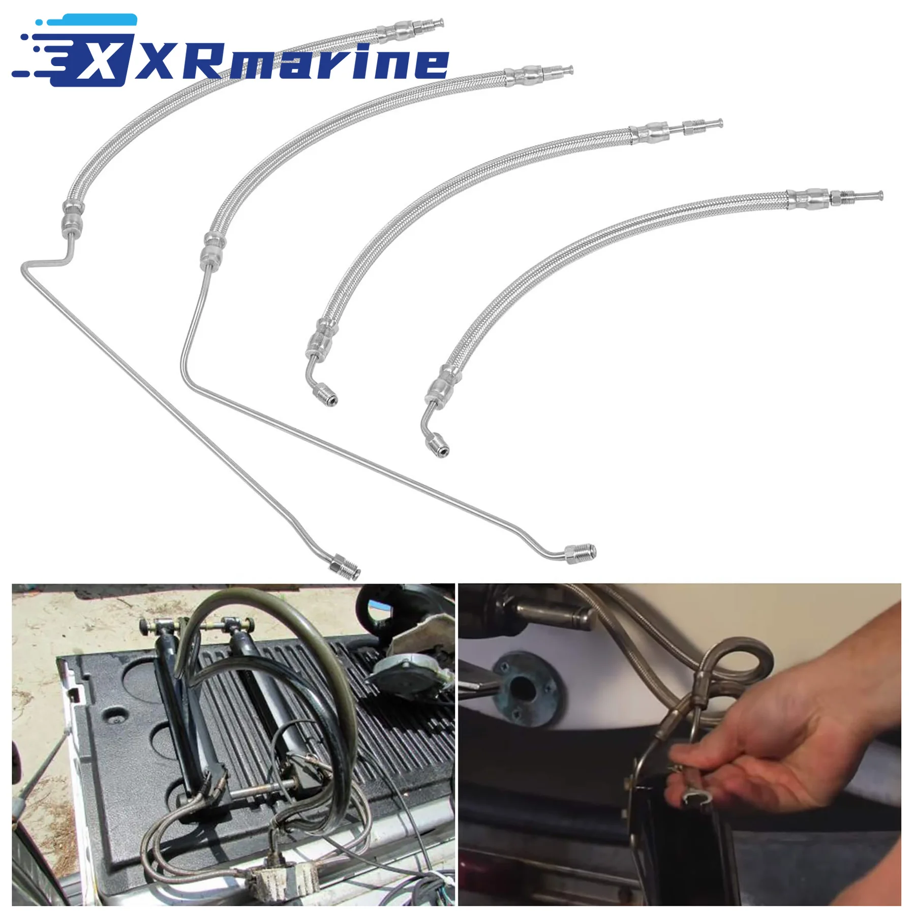 32- 864959   Kit de manguera de cilindro de ariete hidráulico de inclinación de ajuste para Mercruiser Alpha One Gen Two 1 2 I II 32- 864960  