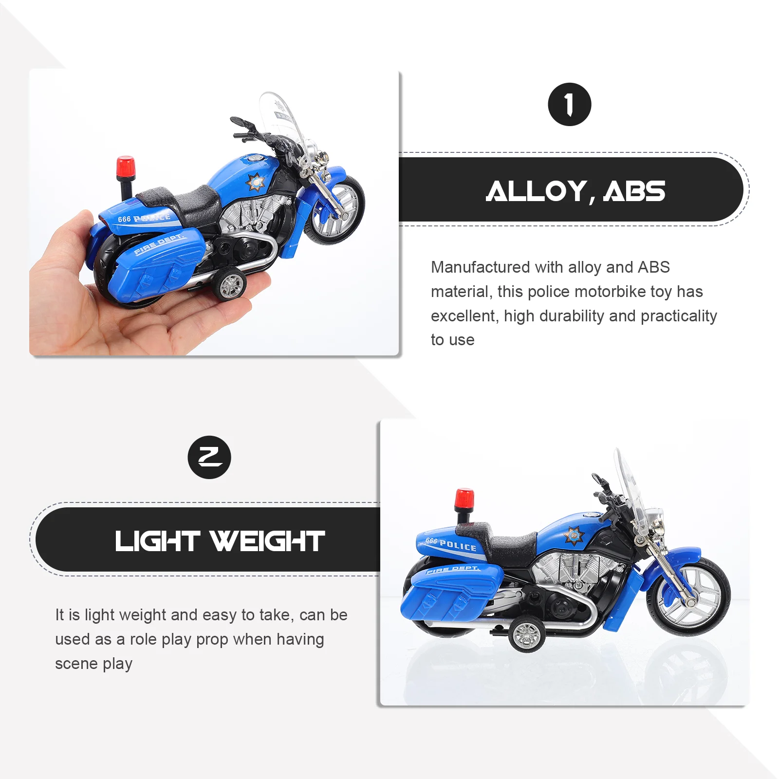 Motorcycle Toy Edges and Curves Car Imaginative Kids Motorbike Model Pulling Back Toys Simulation Pull-back Alloy