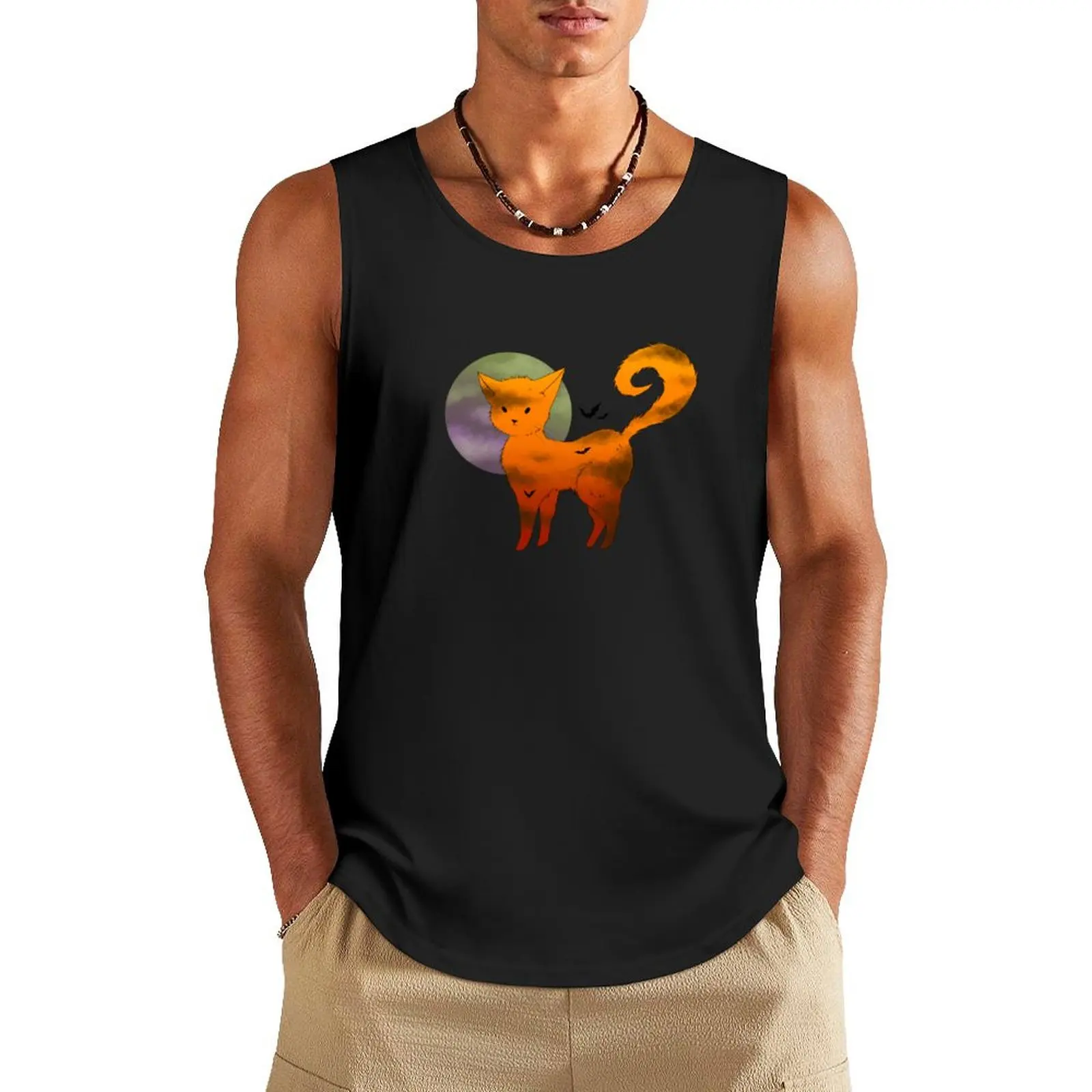 

Spooky Cat. Tank Top sexy clothes men gym clothes man fitness