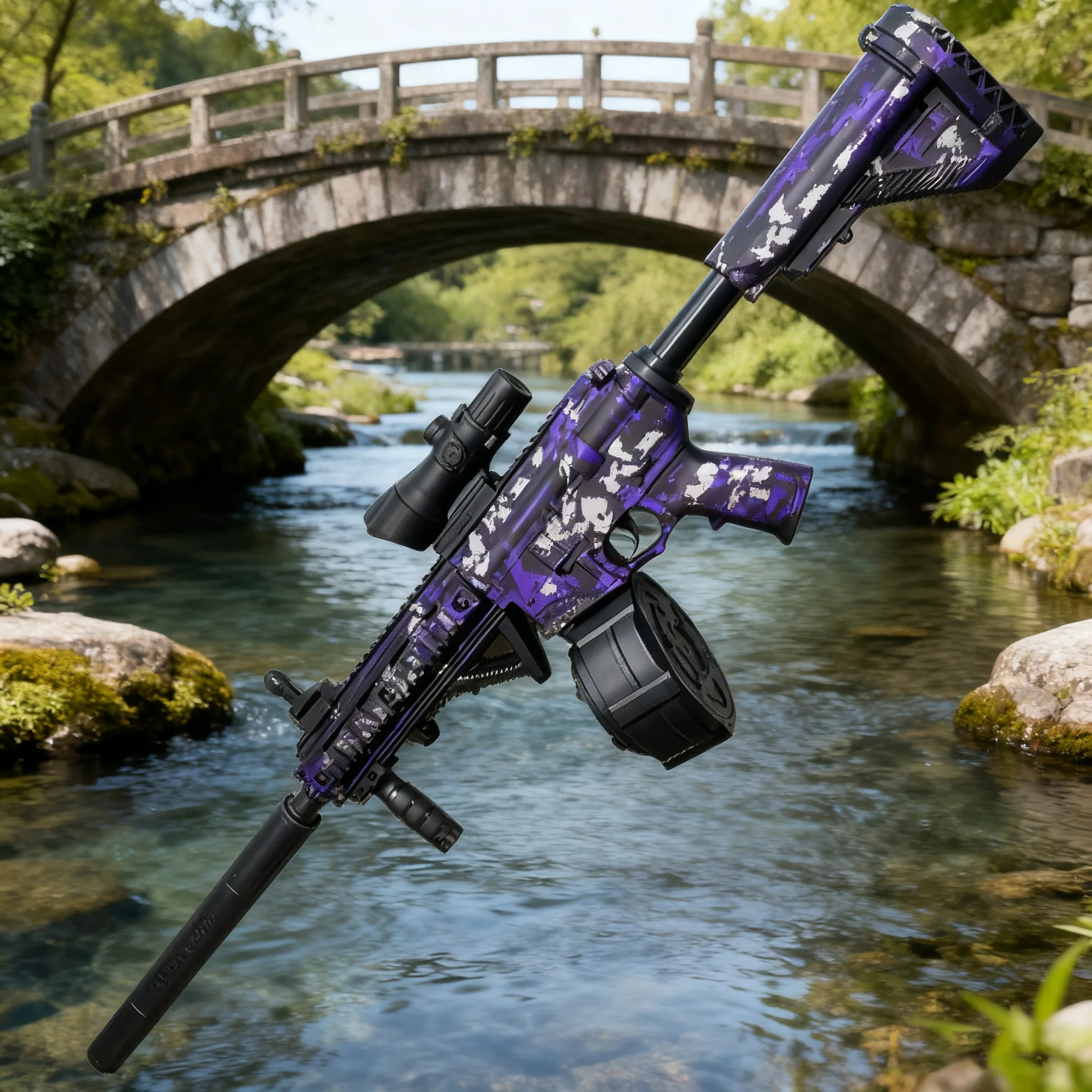 7.4V High Voltage Long Range Gel Blasters 500 Rounds Full Auto Electric Outdoor Team Game Blaster Gun Toy for Adults and Teens