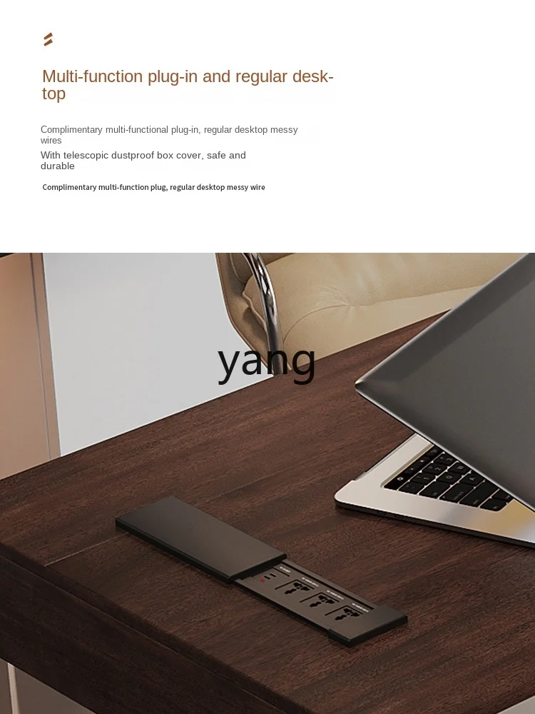 CX  Modern Style Home Walnut Desk Minimalist Acrylic Suspension Desk Desk