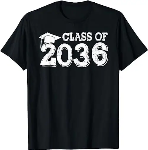 Class Of 2036 Grow With Me Handprints Space On Back School T Shirt Sweat 25202