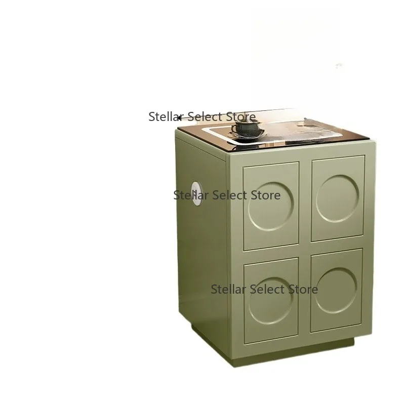 bedside table, safe, integrated hidden home anti-theft safe, fingerprint password box 65cm
