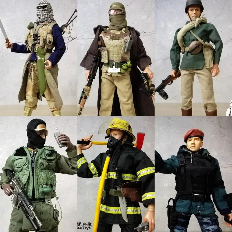 

1/6 Scale WWII Middle Eastern Guerrilla Forces Male Soldier Doll Set Model for 12" Action Figures Body Accessory Gift