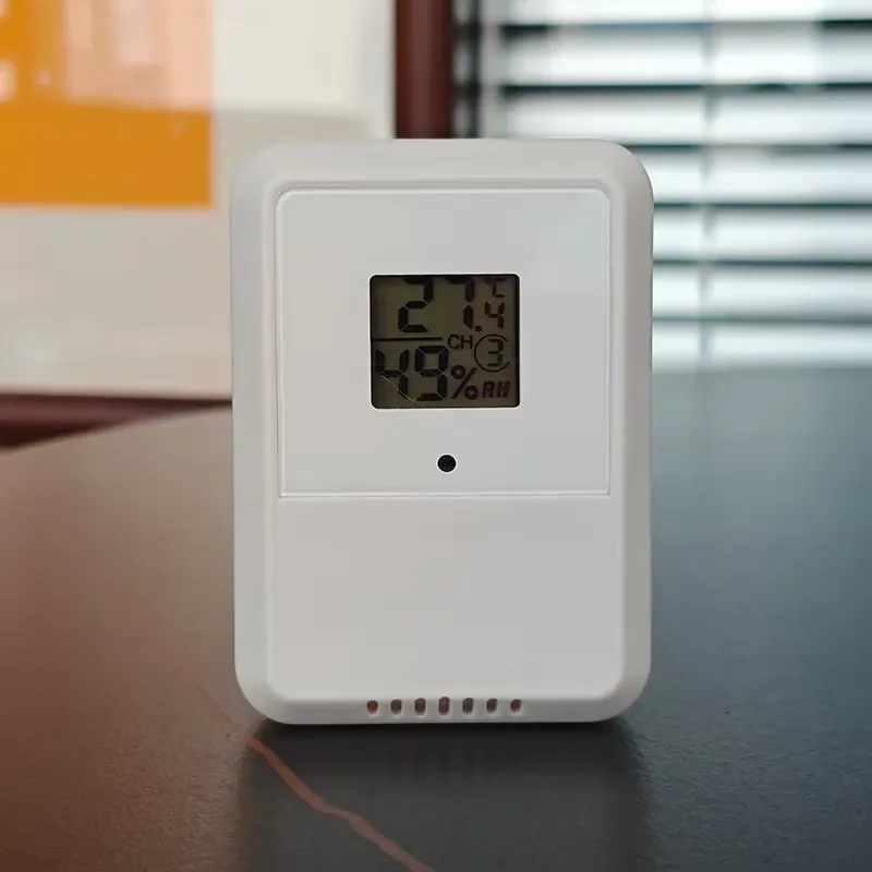 8 Channel Wireless Weather Station Temperature Humidity Monitor with Real Time Alarm Multi Scene Sensor for Indoor