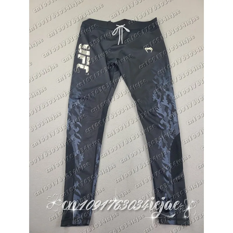 

UFC 2026 Men's 3D Print Fitness Pants Men Training Boxing Sports Green Shorts Fighting Battle Jogging Summer Long Pants