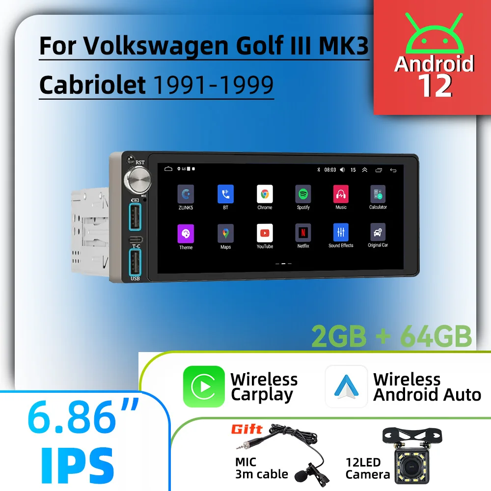 Carplay 1 Din Radio… - image
