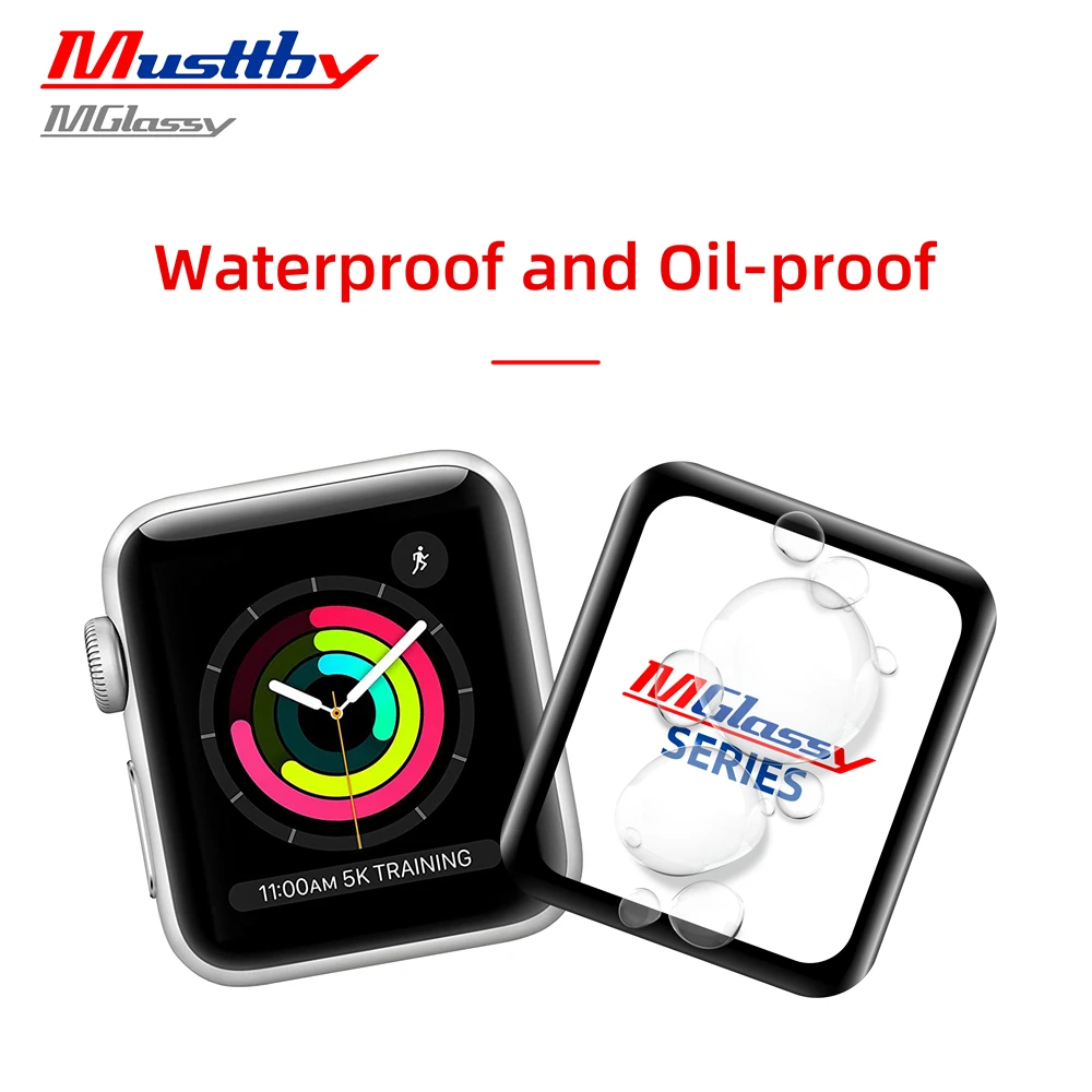 Front Outer Glass Screen With OCA Film External Glasses Lens Panel Parts Replacement For Apple Watch Series 4 5 6 7 8 SE 38 42mm