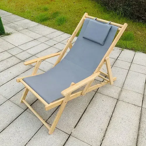 

Handrail Wood Beach Chairs Recliner Balcony Home Folding Beach Chairs Portable Fishing Silla Plegable Outdoor Furniture