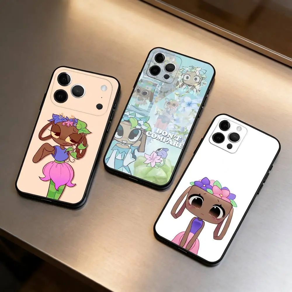 

Dandy's World B-Bassie Phone Case For iPhone 17,16,15,14,13,12,11 Plus,Pro Max,Soft Silicone Black Cover