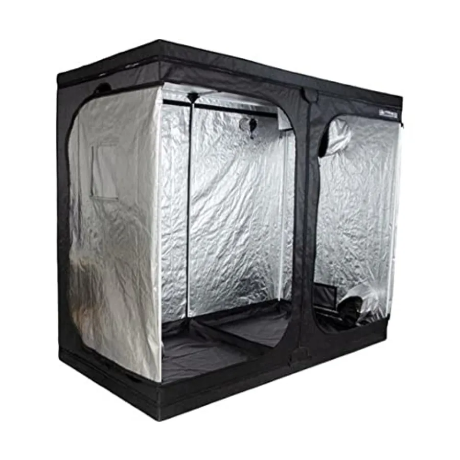 

LHT44 Lighthouse 2.0-Controlled Environment Tent 4' x 4' x 6.5' Black Indoor Grow Tent Black Polyester Fabric Excellent Light C